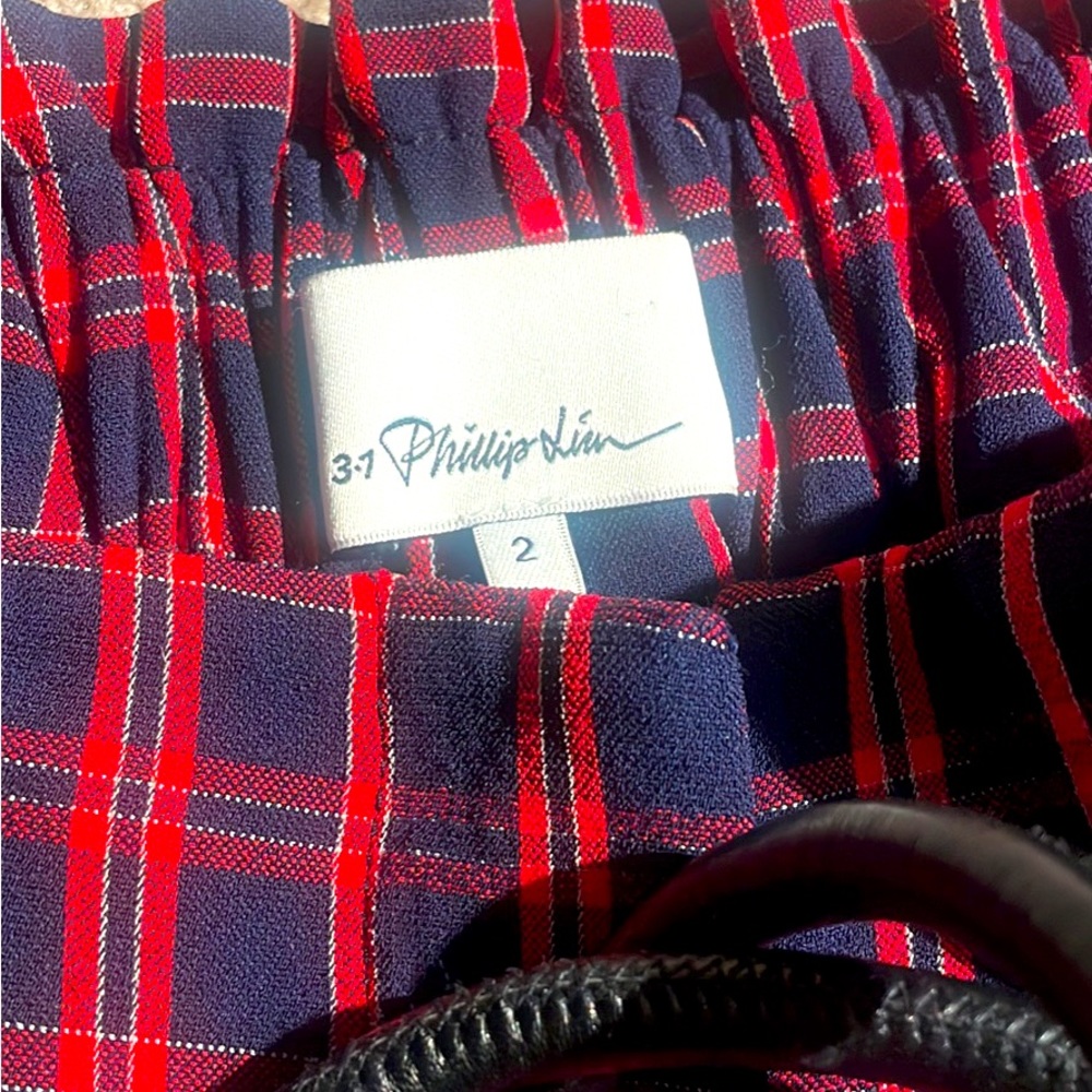 3.1 Phillip Lim Gingham skirt pants